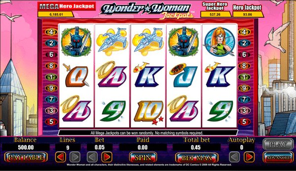 Wonder Woman Jackpot-Spielautomaten