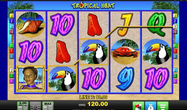 Tropische Hitze-Slots