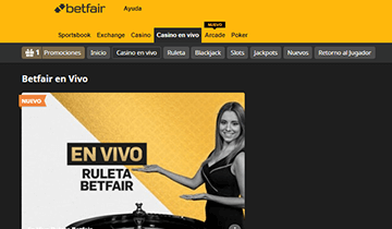 Live-Spiele Casino Betfair