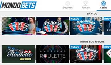 mondobet Live Casino