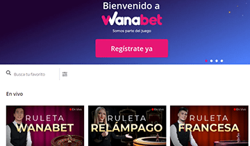 wanabet Live-Casino-Spiele